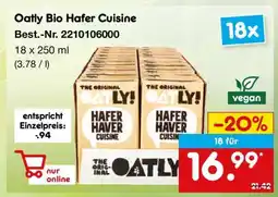 Netto Marken-Discount OATLY Bio-Hafer- Cuisine Angebot