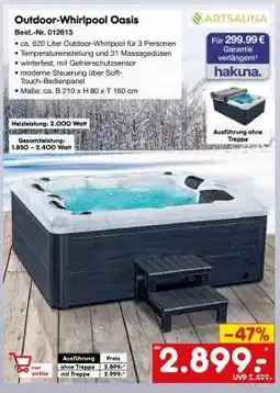 Netto Marken-Discount Outdoor-Whirlpool Oasis Angebot