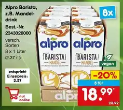Netto Marken-Discount Alpro Barista, z.B. Mandel-drink Angebot
