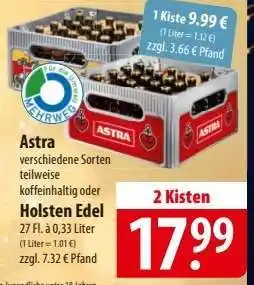Famila Nord Ost Astra oder Holsten Edel Angebot