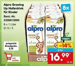 Netto Marken-Discount Alpro Growing Up Haferdrink für Kinder Angebot