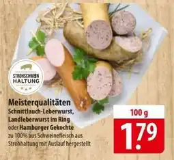 Famila Nord Ost Meisterqualitäten Wurst Angebot
