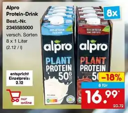 Netto Marken-Discount Alpro Protein Drink Angebot