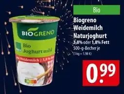 Famila Nord Ost Biogreno Weidemilch Naturjoghurt Angebot