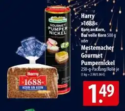 Famila Nord Ost Harry 1688 Korn an Korn / Mestemacher Gourmet Pumpernickel Angebot