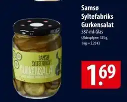Famila Nord Ost Samsø Syltefabriks Gurkensalat Angebot