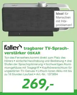 EP Faller tragbarer TV-Sprachverstärker OSKAR Angebot