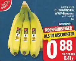 Edeka Costa Rica GUT&GÜNSTIG WWF-Bananen Angebot