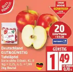 Edeka Deutschland GUT&GÜNSTIG Tafeläpfel Angebot