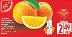 Edeka GUT&GÜNSTIG Orangen Angebot