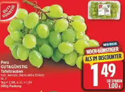 Edeka Peru GUT&GÜNSTIG Tafeltrauben Angebot