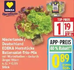 Edeka Niederlande/ Deutschland EDEKA Herzstücke Ballensalat-Trio-Mix Angebot
