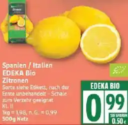Edeka Spanien / Italien EDEKA Bio Zitronen Angebot