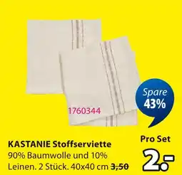 Jysk Kastanie stoffserviette Angebot