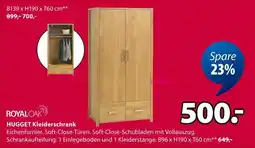 Jysk Royaloak hugget kleiderschrank Angebot