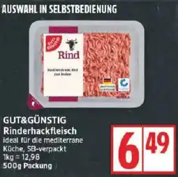 Edeka GUT&GÜNSTIG Rinderhackfleisch Angebot