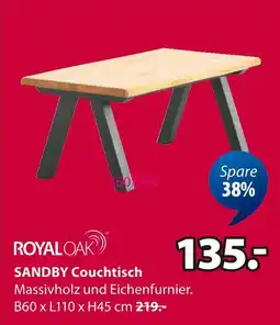 Jysk Royal oak sandby couchtisch Angebot