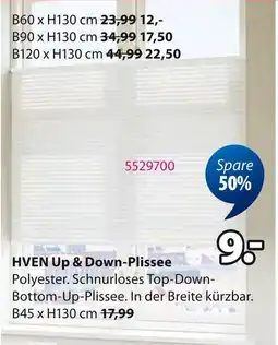 Jysk Hven up & down-plissee Angebot