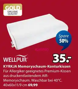 Jysk Wellpur kyrkja memoryschaum-konturkissen Angebot