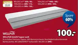Jysk Wellpur gulen topper weiß Angebot