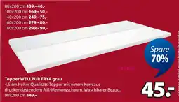 Jysk Wellpur topper frya grau Angebot