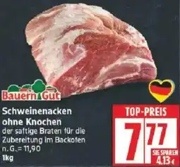 Edeka Bauern Gut Schweinenacken ohne Knochen Angebot