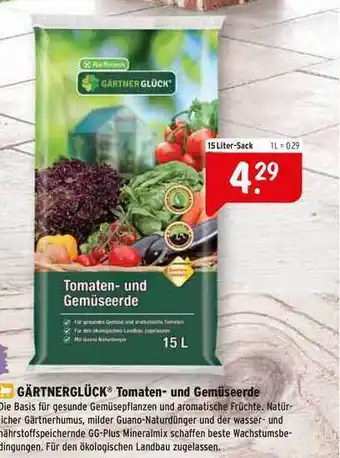 Raiffeisen Markt Gärtnerglück Tomaten Und Gemüseerde Angebot