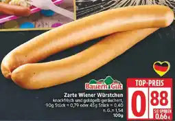 Edeka Bauern Gut Zarte Wiener Würstchen Angebot