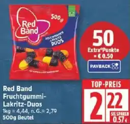 Edeka Red Band Fruchtgummi Lakritz-Duos Angebot