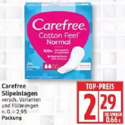 Edeka Carefree Slipeinlagen Angebot