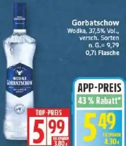 Edeka Gorbatschow Wodka Angebot