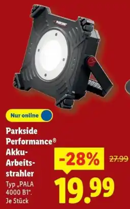 Lidl Parkside Performance Akku-Arbeitsstrahler Angebot