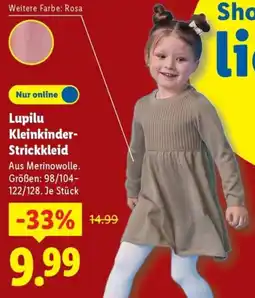 Lidl Lupilu Kleinkinder Strickkleid Angebot
