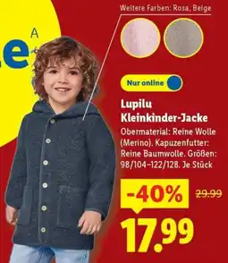 Lidl Lupilu Kleinkinder-Jacke Angebot