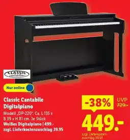 Lidl Classic Cantabile Digitalpiano Angebot