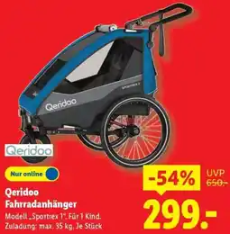 Lidl Qeridoo Fahrradanhänger Angebot