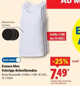 Lidl Esmara Men Feinripp-Achselhemden Angebot