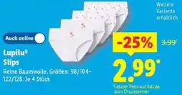 Lidl Lupilu Slips Angebot