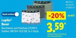 Lidl Lupilu Boxer Angebot