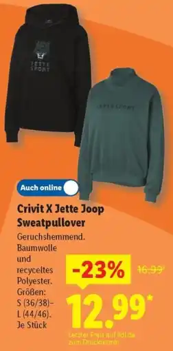 Lidl Crivit X Jette Joop Sweatpullover Angebot