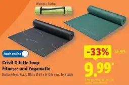 Lidl Crivit X Jette Joop Fitness- und Yogamatte Angebot