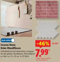 Lidl Livarno Home Deko-Wandfliesen Angebot