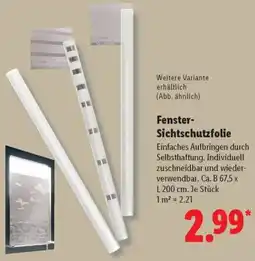 Lidl Fenster Sichtschutzfolie Angebot
