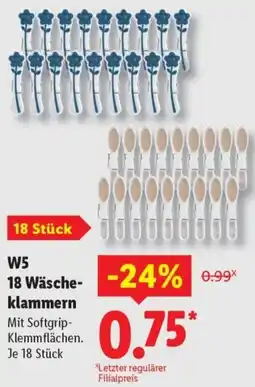 Lidl W5 18 Wäscheklammern Angebot