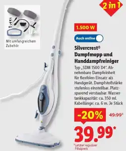 Lidl Silvercrest Dampfmopp und Handdampfreiniger Angebot