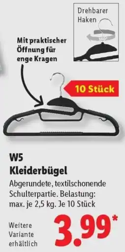 Lidl W5 Kleiderbügel Angebot