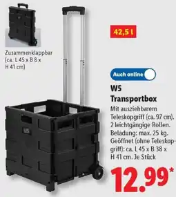 Lidl W5 Transportbox Angebot