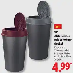 Lidl W5 Abfalleimer mit Schwingdeckel Angebot