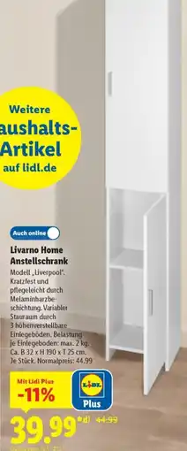 Lidl Livarno Home Anstellschrank Angebot