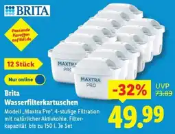 Lidl Brita Wasserfilterkartuschen Angebot